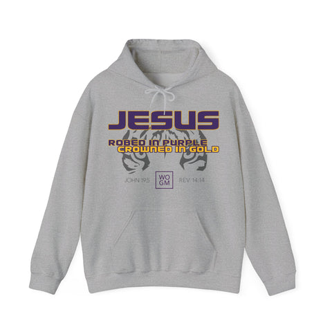 Jesus: Robed in Purple, Crowned in Gold Hoodie