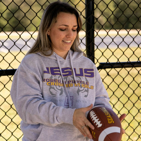 Jesus: Robed in Purple, Crowned in Gold Hoodie